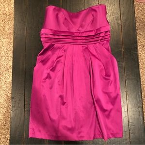 Wishes Wishes Wishes Satin Pink Cocktail Dress w/ Pockets; Never Worn Size 9